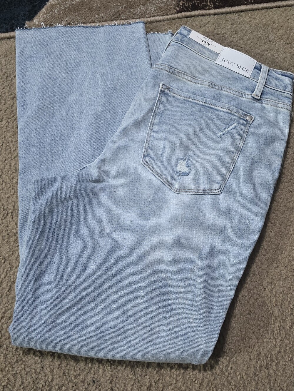 Judy Blue Los Angeles Dad Jean Light Wash Straight Jeans - Womens Size 18W